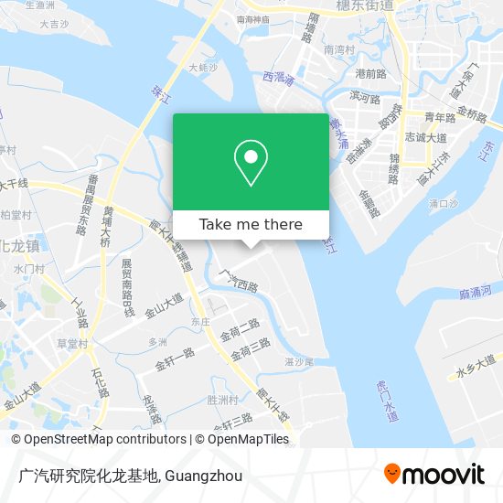 广汽研究院化龙基地 map