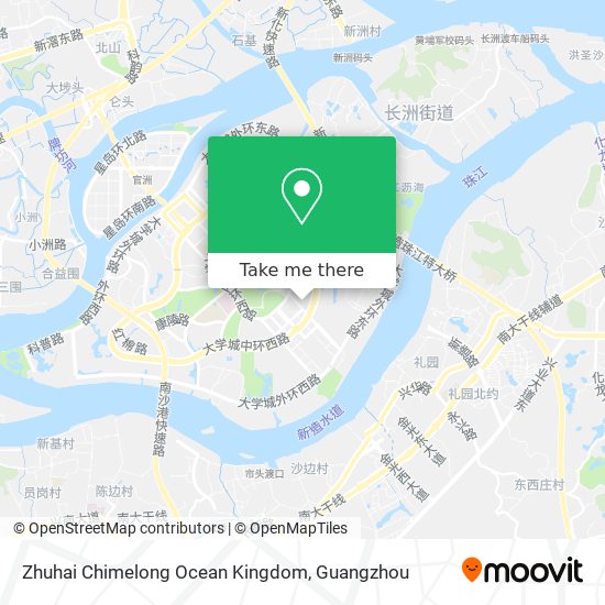 Zhuhai Chimelong Ocean Kingdom map