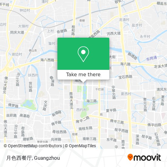 月色西餐厅 map