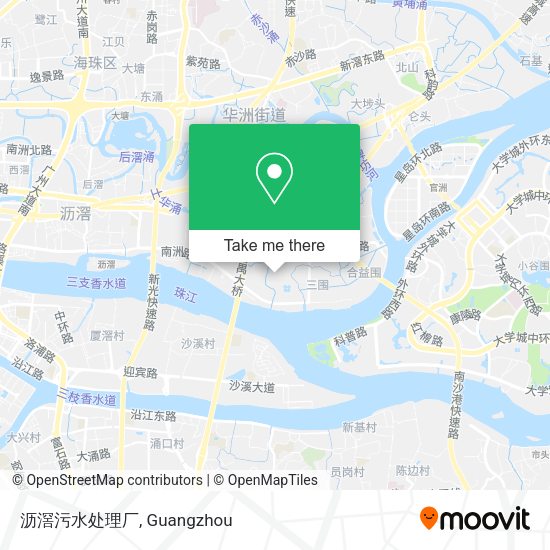 沥滘污水处理厂 map