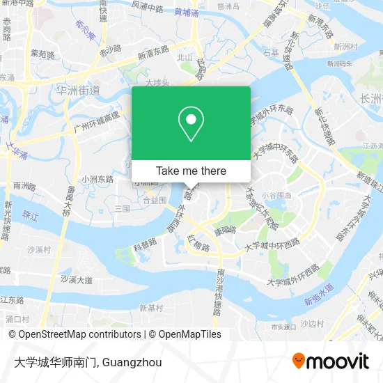 大学城华师南门 map