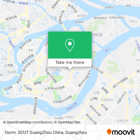 Dorm. SCUT GuangZhou China map