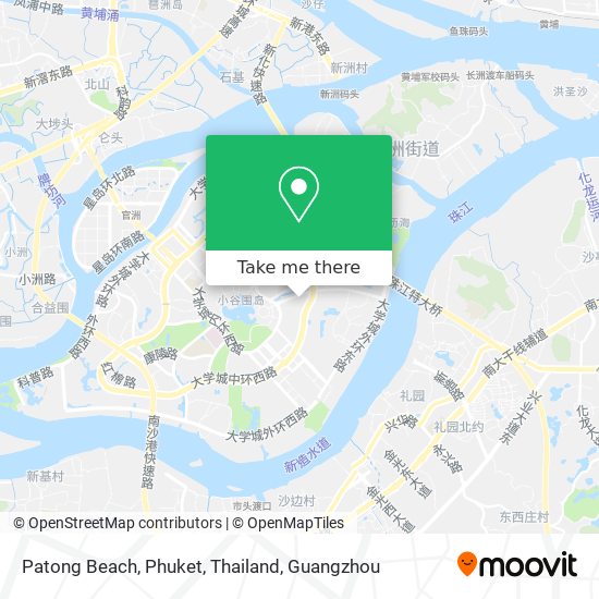 Patong Beach, Phuket, Thailand map