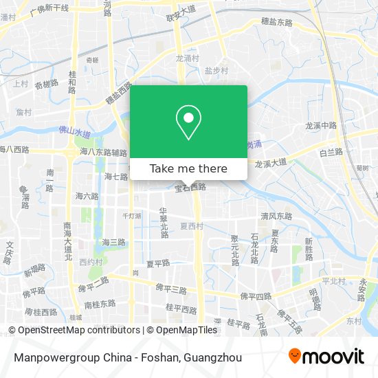 Manpowergroup China - Foshan map