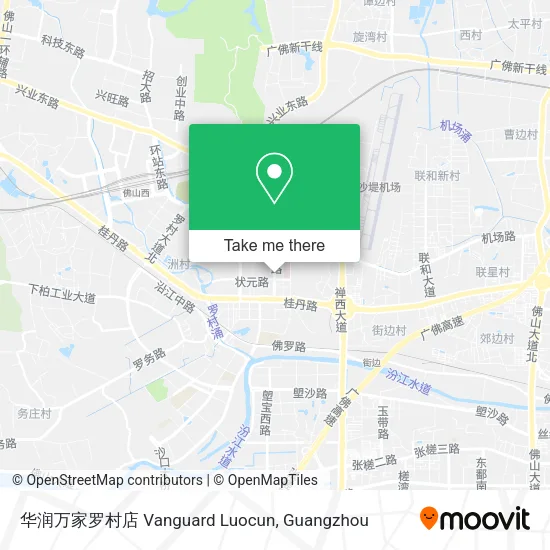 华润万家罗村店 Vanguard Luocun map