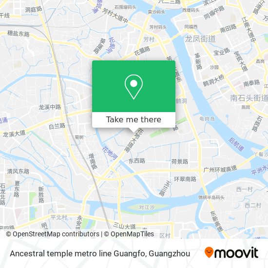 Ancestral temple metro line Guangfo map