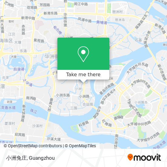 小洲兔庄 map