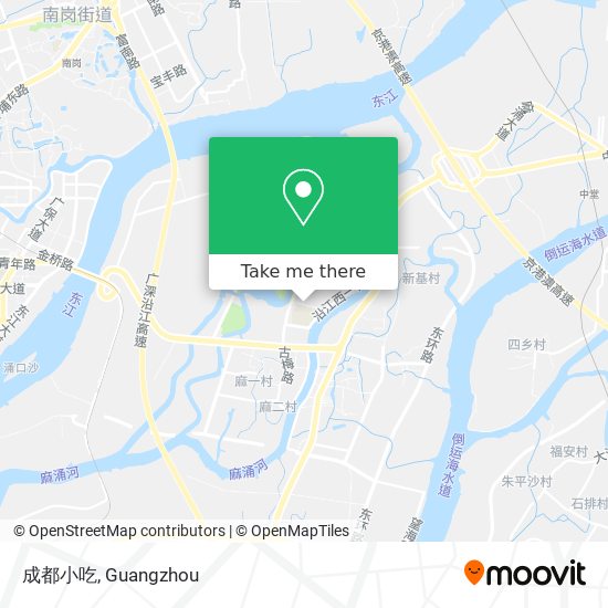 成都小吃 map