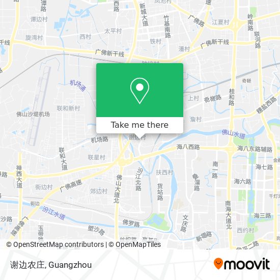 谢边农庄 map