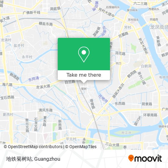 地铁菊树站 map