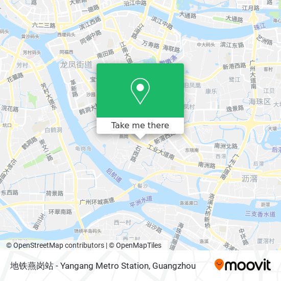 地铁燕岗站 - Yangang Metro Station map