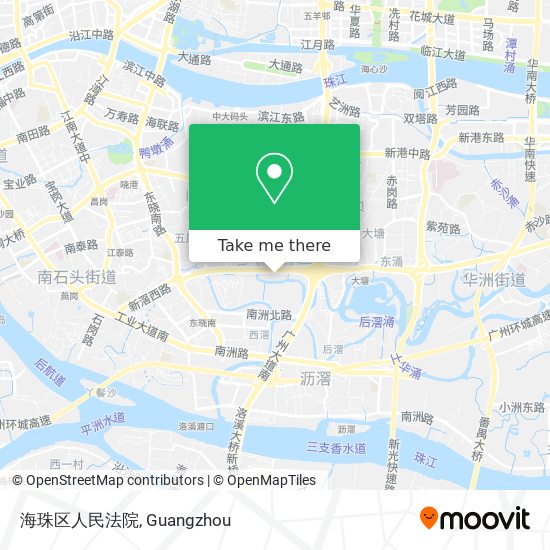 海珠区人民法院 map