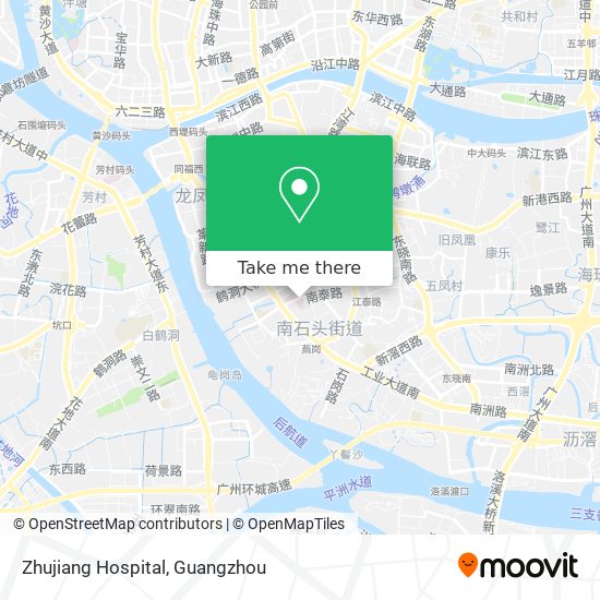 Zhujiang Hospital map