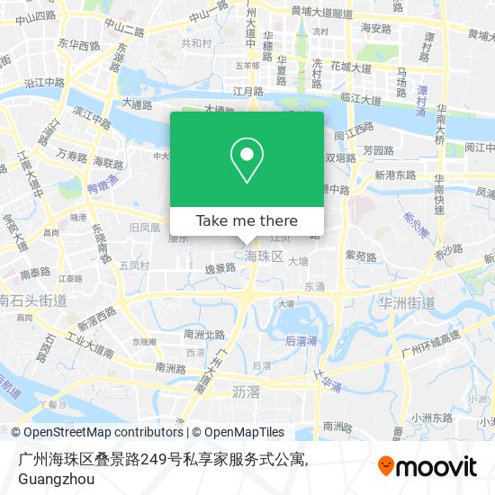 广州海珠区叠景路249号私享家服务式公寓 map