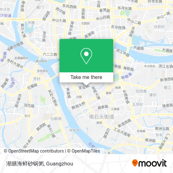 潮膳海鲜砂锅粥 map