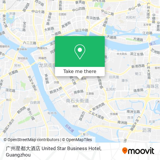广州星都大酒店 United Star Business Hotel map
