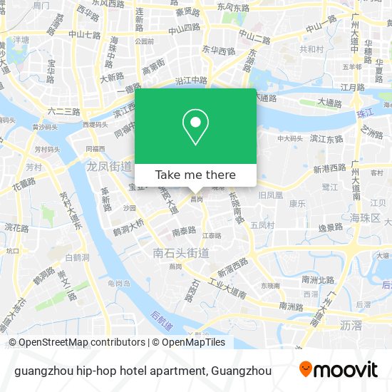 guangzhou hip-hop hotel apartment map