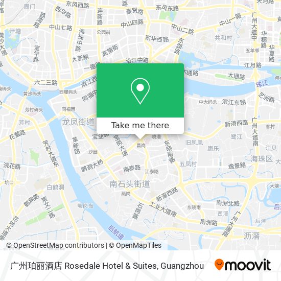 广州珀丽酒店 Rosedale Hotel & Suites map