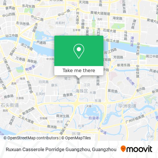 Ruxuan Casserole Porridge Guangzhou map