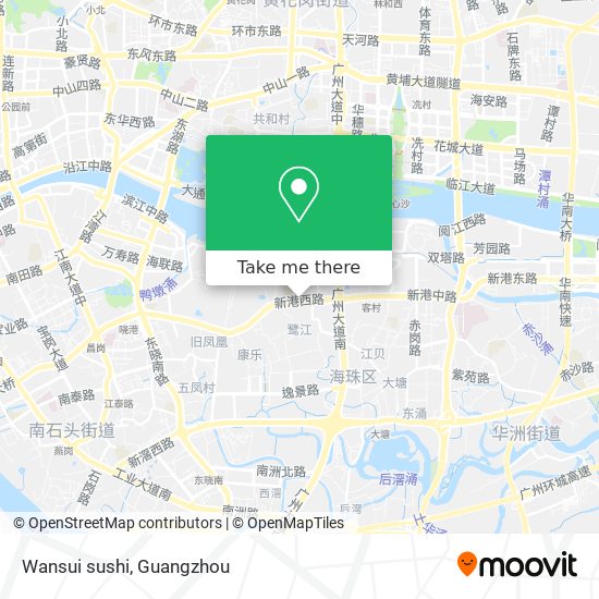 Wansui sushi map