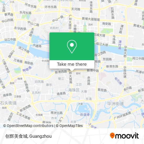 创辉美食城 map