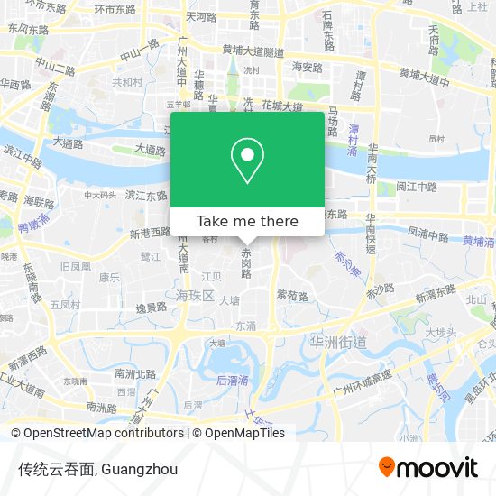 传统云吞面 map