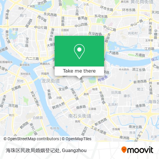 海珠区民政局婚姻登记处 map
