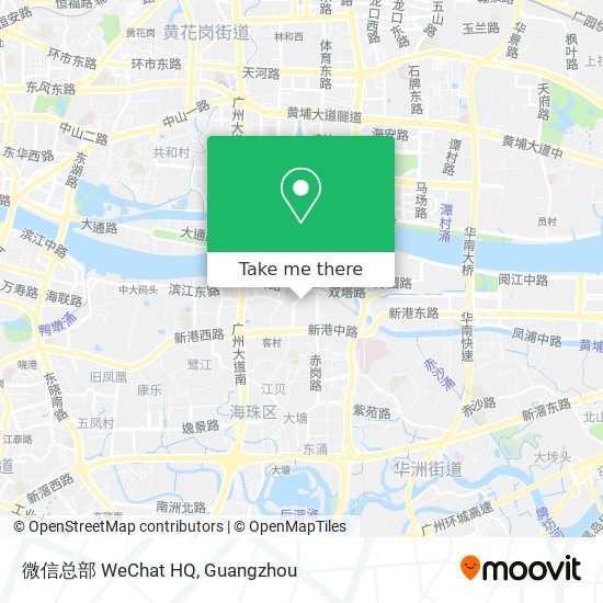 微信总部 WeChat HQ map