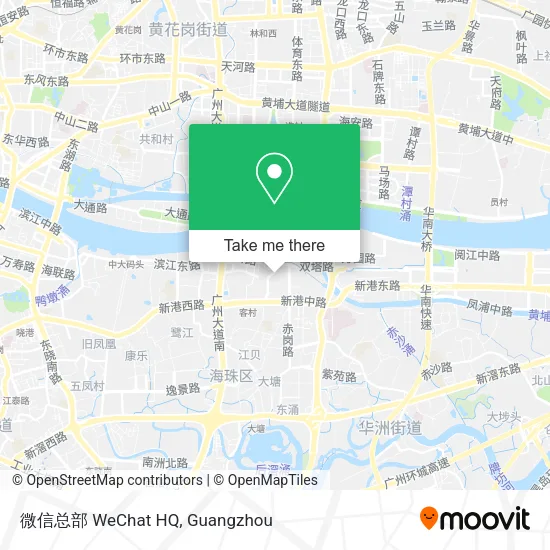 微信总部 WeChat HQ map