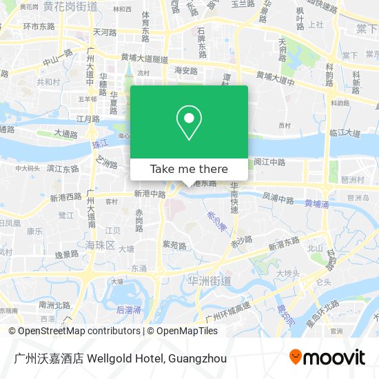 广州沃嘉酒店 Wellgold Hotel map