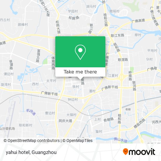 yahui hotel map