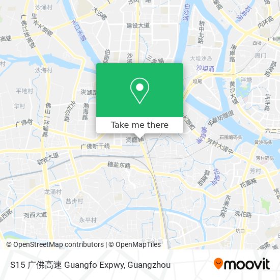 S15 广佛高速 Guangfo Expwy map