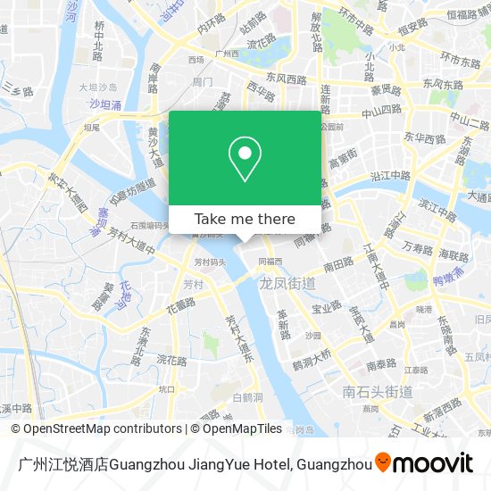 广州江悦酒店Guangzhou JiangYue Hotel map