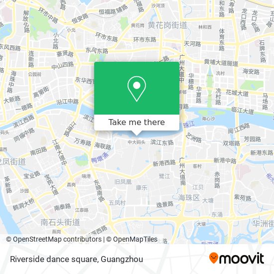 Riverside dance square map