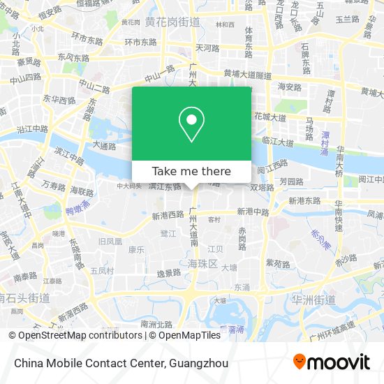 China Mobile Contact Center map