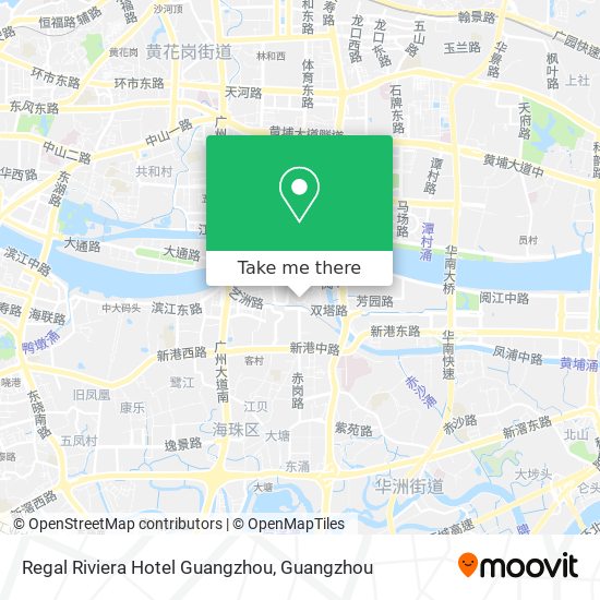 Regal Riviera Hotel Guangzhou map