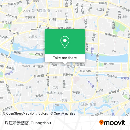 珠江帝景酒店 map