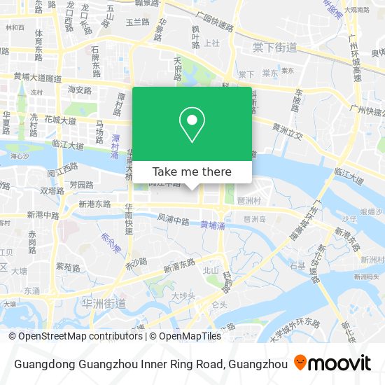 Guangdong Guangzhou Inner Ring Road map