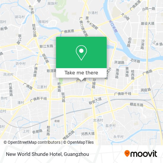 New World Shunde Hotel map