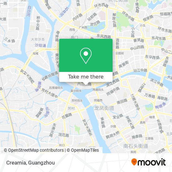 Creamia map