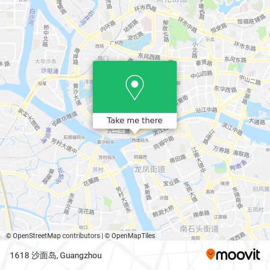 1618 沙面岛 map
