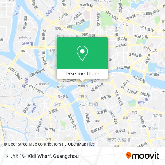 西堤码头 Xidi Wharf map