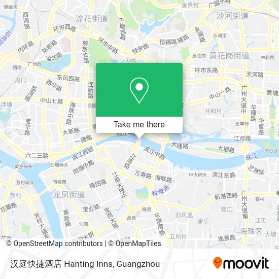 汉庭快捷酒店 Hanting Inns map