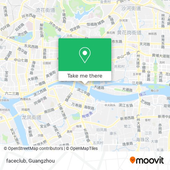 faceclub map