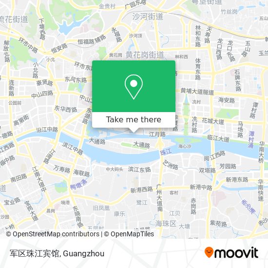 军区珠江宾馆 map