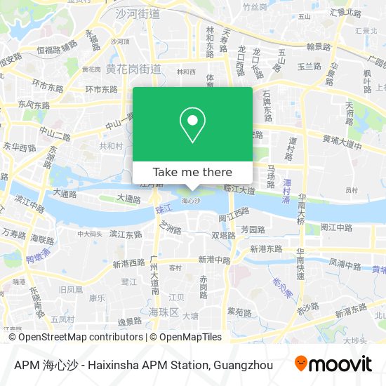 APM 海心沙 - Haixinsha APM Station map