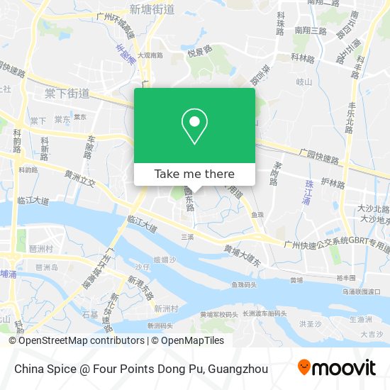 China Spice @ Four Points Dong Pu map
