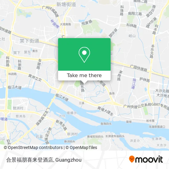 合景福朋喜来登酒店 map