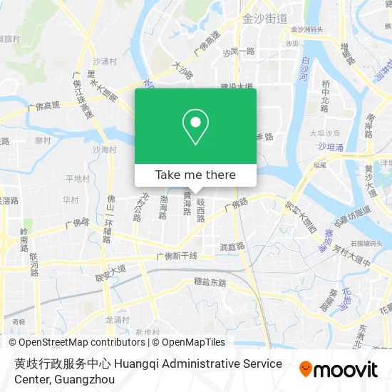 黄歧行政服务中心 Huangqi Administrative Service Center map