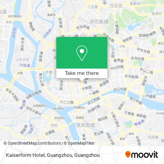 Kaiserform Hotel, Guangzhou map